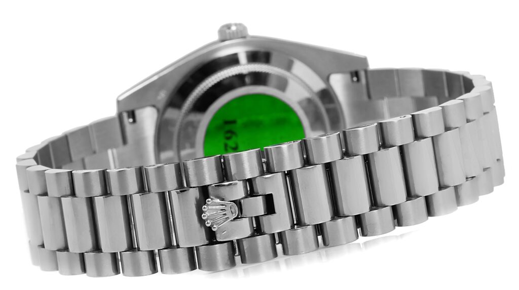 Rolex - Daydate - 40mm - White-Gold Green Roman - 228239-0033 Replica