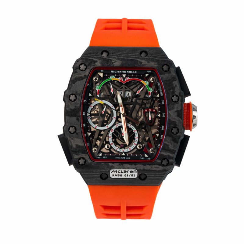 richard mille rm50 03 mclaren orange 01 scaled Richard Mille - RM50 - 03 - Mclaren-f1 - black - orange