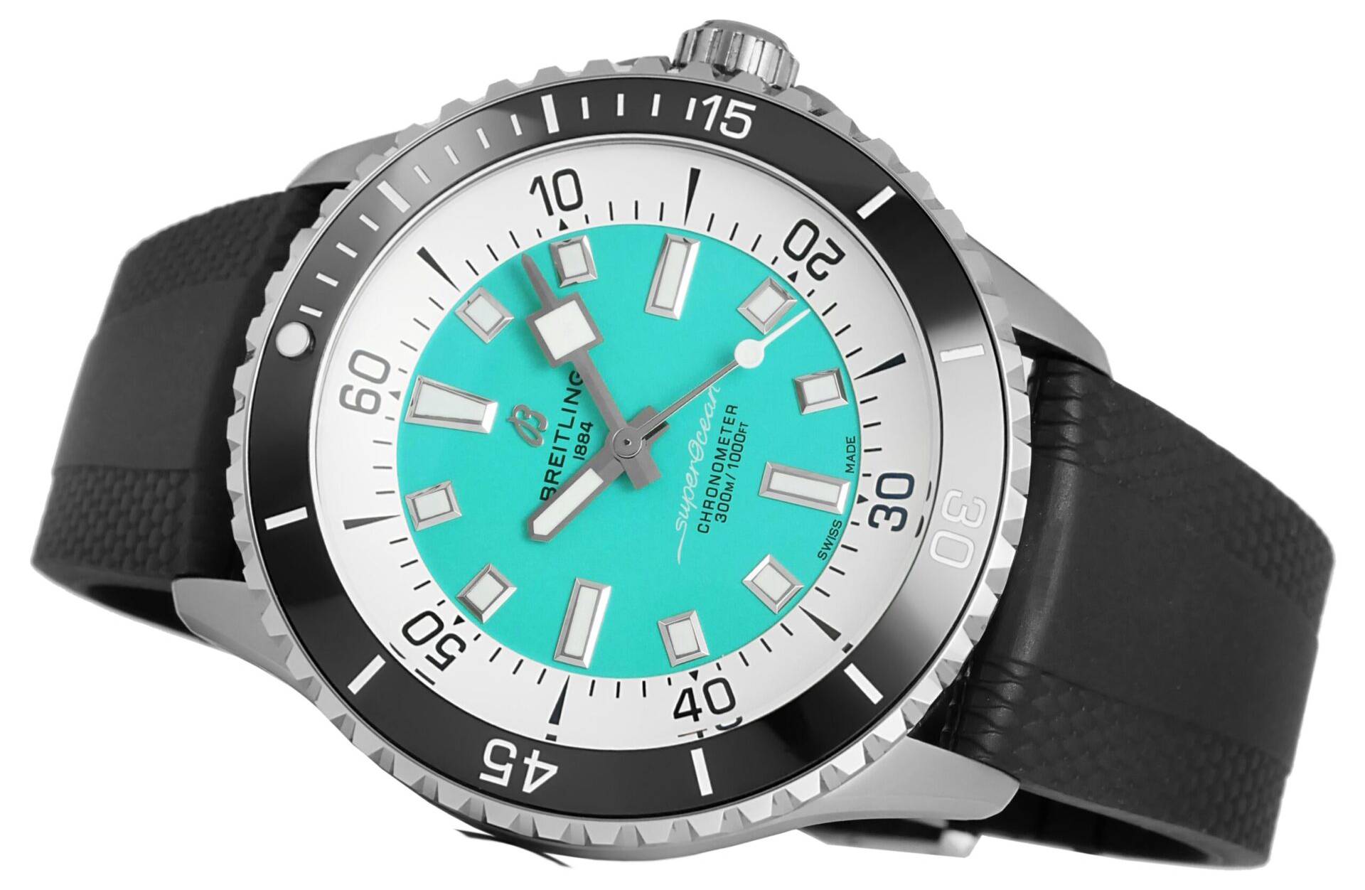 breitling superocean 44 turquoise a17376211l2s1 07 Breitling - Superocean - 44mm- turquoise - a17376211l2s1