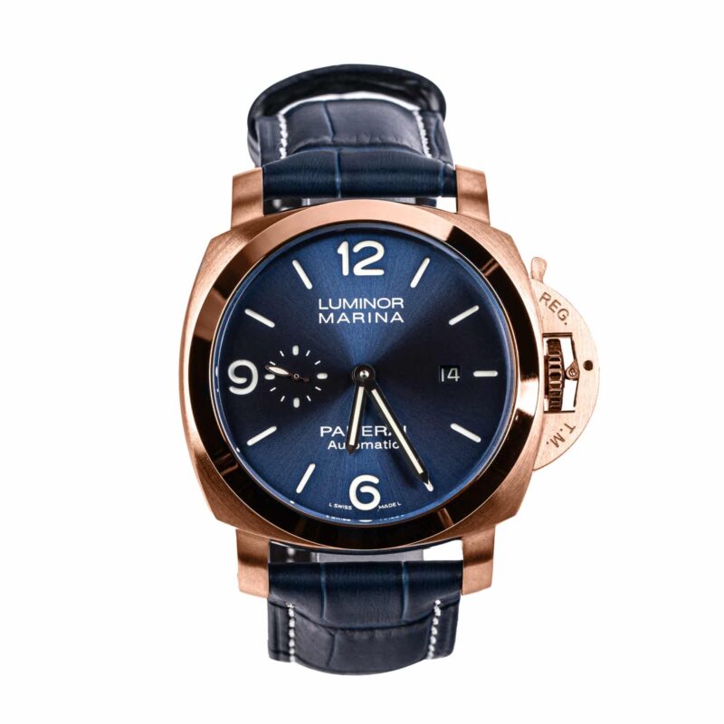 panerai luminor marina goldtechsole blue pam01112 05 Panerai - Luminor Marina Goldtech Sole Blue - PAM01112