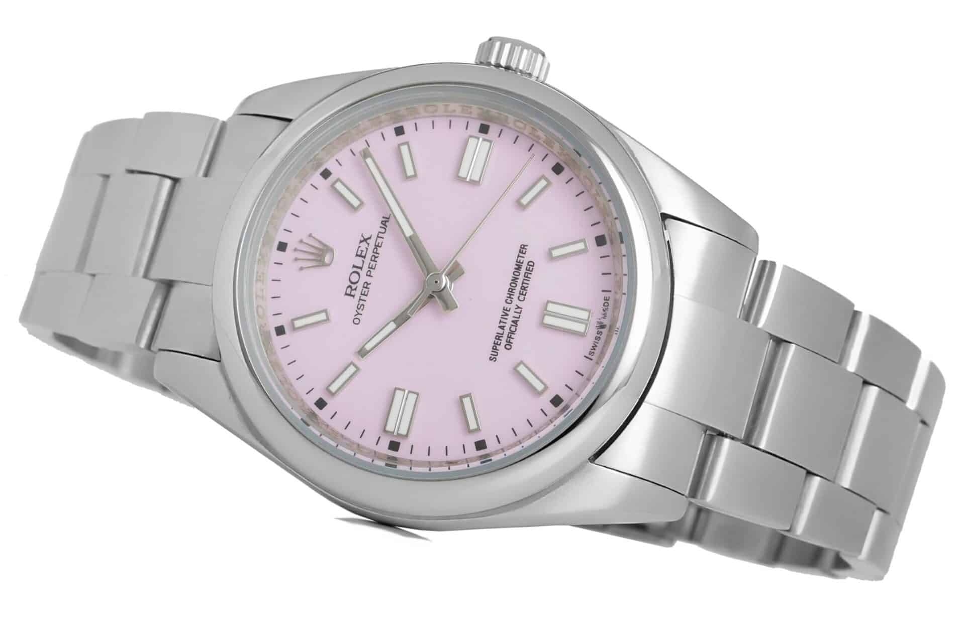 rolex oyster perpetual 36 pink 126000 06 scaled 1 1 Rolex - Oyster Perpetual - 36mm - pink - 126000