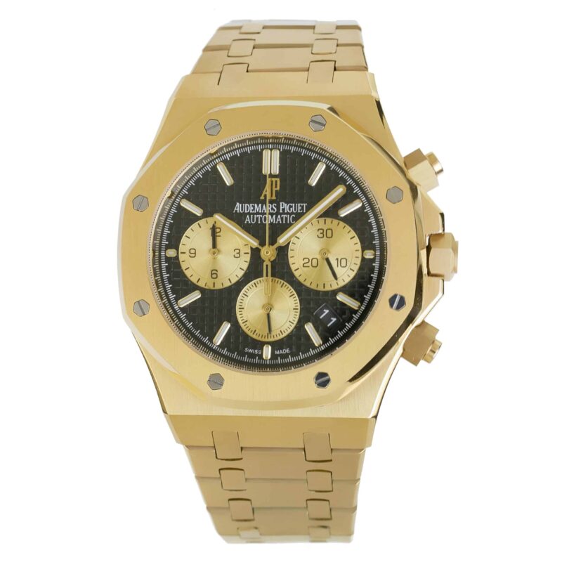 audemars piguet royal oak 41 chrono gold black 26331st 03 scaled Audemars Piguet - Royal Oak Chrono - 26331ST - Gold Black