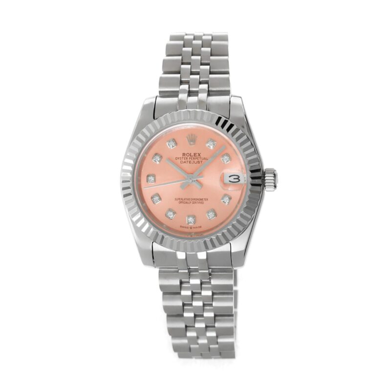 rolex datejust 31 steel pink 278274 0032 01 scaled Rolex - Datejust - 31mm - 278274-0032 - Diamonds Pink