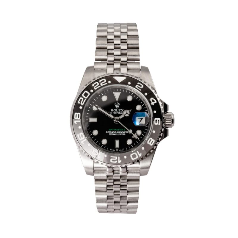 rolex gmt master 2 bruce wayne jubilee 126710grnr 06 Rolex - GMT-Master II Bruce Wayne - 126710GRNR - Black/Grey