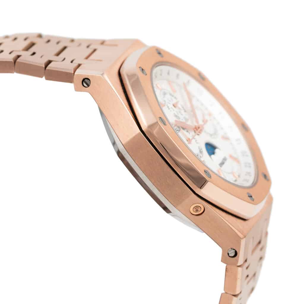 Audemars Piguet Royal Oak Perpetual Calendar Rose Gold White 26574OR.OO.1220OR.01 Replica