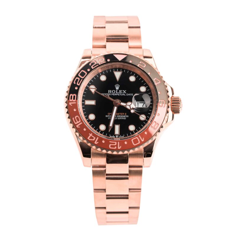 rolex gmt master ii rosegold black 40mm 126711chnr 08 scaled Rolex - GMT-Master II - Rose Gold Black 40mm - 126711CHNR-0001