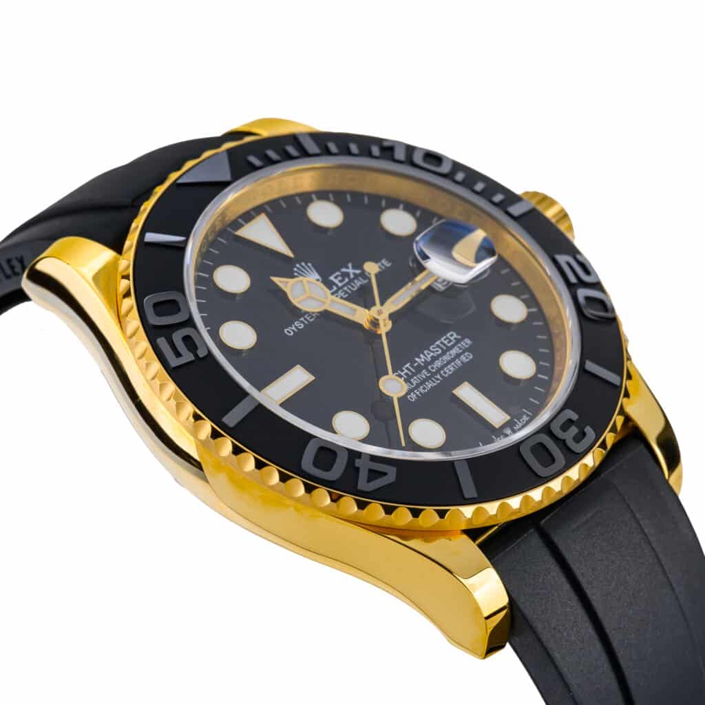 Rolex Yacht-Master 42 Yellow Gold Oysterflex Replica