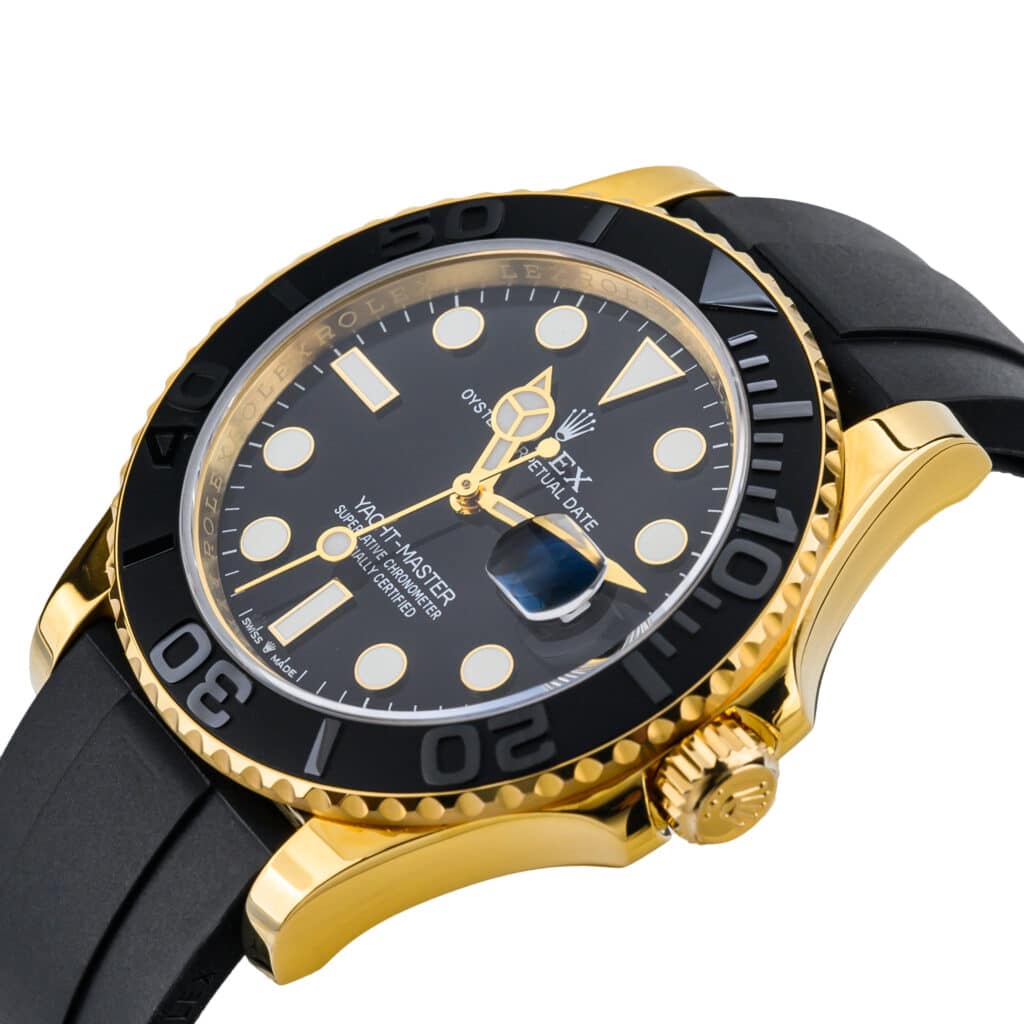 Rolex Yacht-Master 42 Yellow Gold Oysterflex Replica