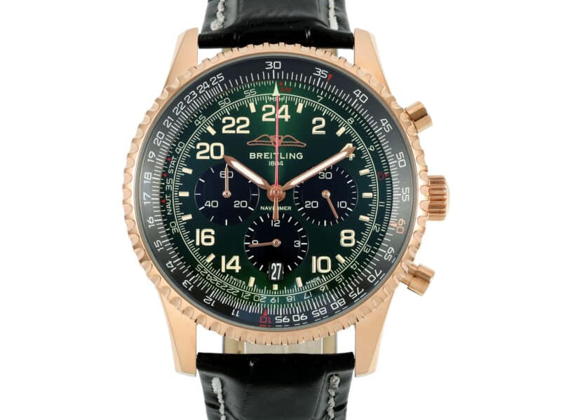 breitling-navitimer-b12-rg-chrono-cosmonaute-green- rb12302a1l1p1