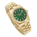 Rolex-Daydate-36-Gold-Green-Diamond-Set-128238-0130-01