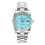 rolex-daydate-36-whitegold-turquoise-diamond-set-128239