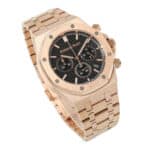 Audemars-Piguet-Royal-Oak-Chrono-41mm-Rosegold-Black-26320or-oo-1220or-01 Replica