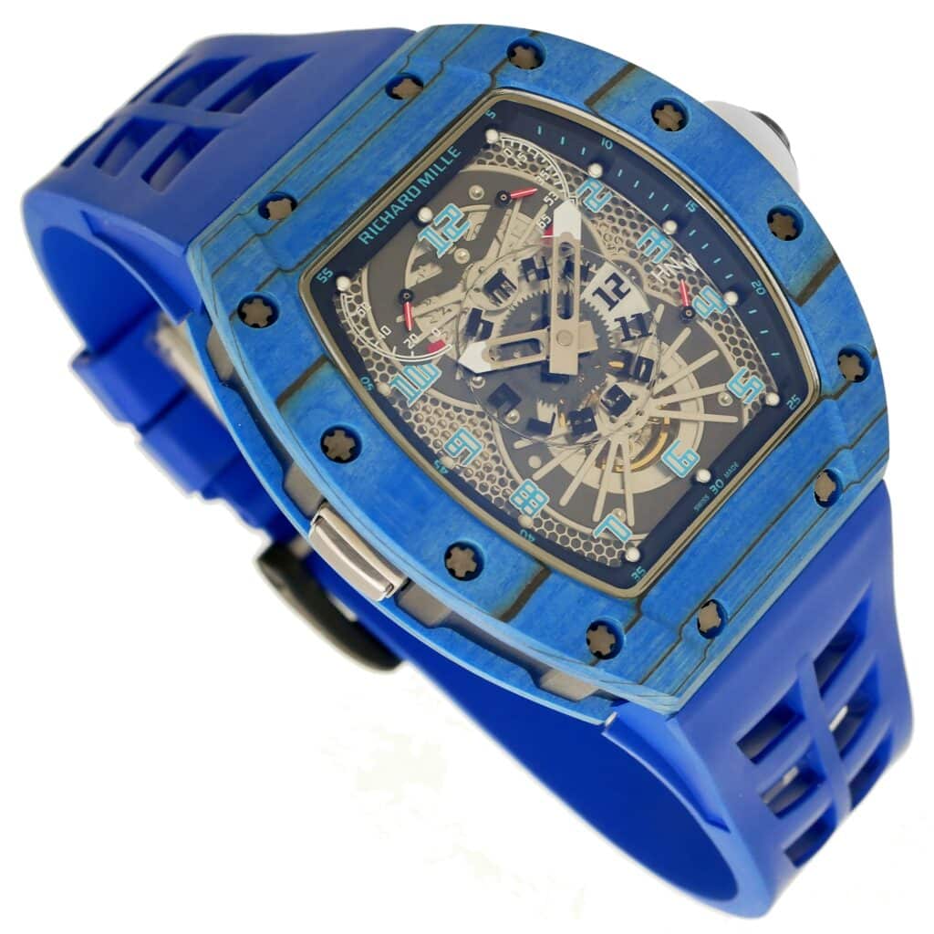 Richard-Mille-rm022-50mmx42mmx16mm-Blue-Forged-Carbon