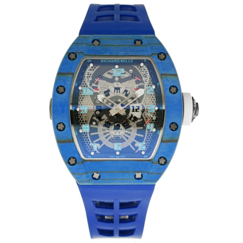 Richard-Mille-rm022-50mmx42mmx16mm-Blue-Forged-Carbon