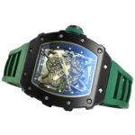 Richard-Mille-rm-35-02-50mmx42mmx16mm-Black-Forged-Carbon-Green-Rubber