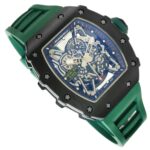 Richard-Mille-rm-35-02-50mmx42mmx16mm-Black-Forged-Carbon-Green-Rubber