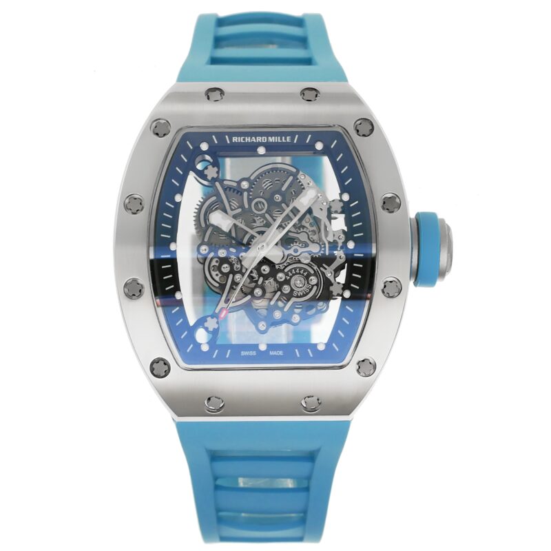 Richard-Mille-rm055-50mmx42mmx-16mm-Steel-Turquoise-Rubber