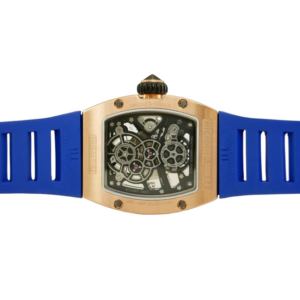 Richard-Mille-rm17-01-50mmx42mmx-16mm-Gold-Diamond-Blue-Rubber