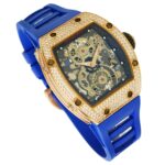 Richard-Mille-rm17-01-50mmx42mmx-16mm-Gold-Diamond-Blue-Rubber