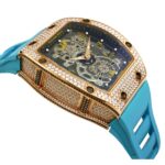 Richard-Mille-rm17-01-50mmx42mmx-16mm-Rosegold-Diamond-Turquoise-Rubber