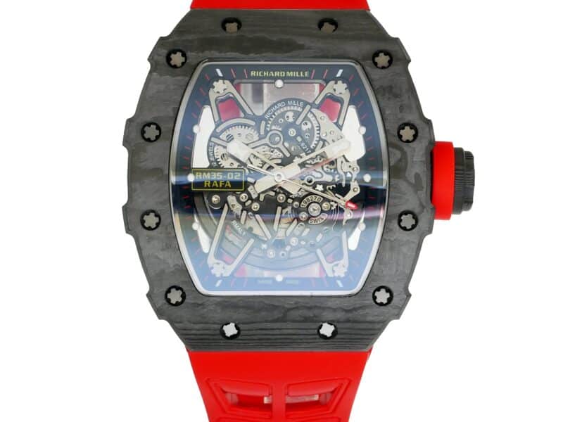 Richard-Mille-rm35-02-Rafael-Nadal-50mmx42mmx16mm-Black-Carbon-Red-Rubber