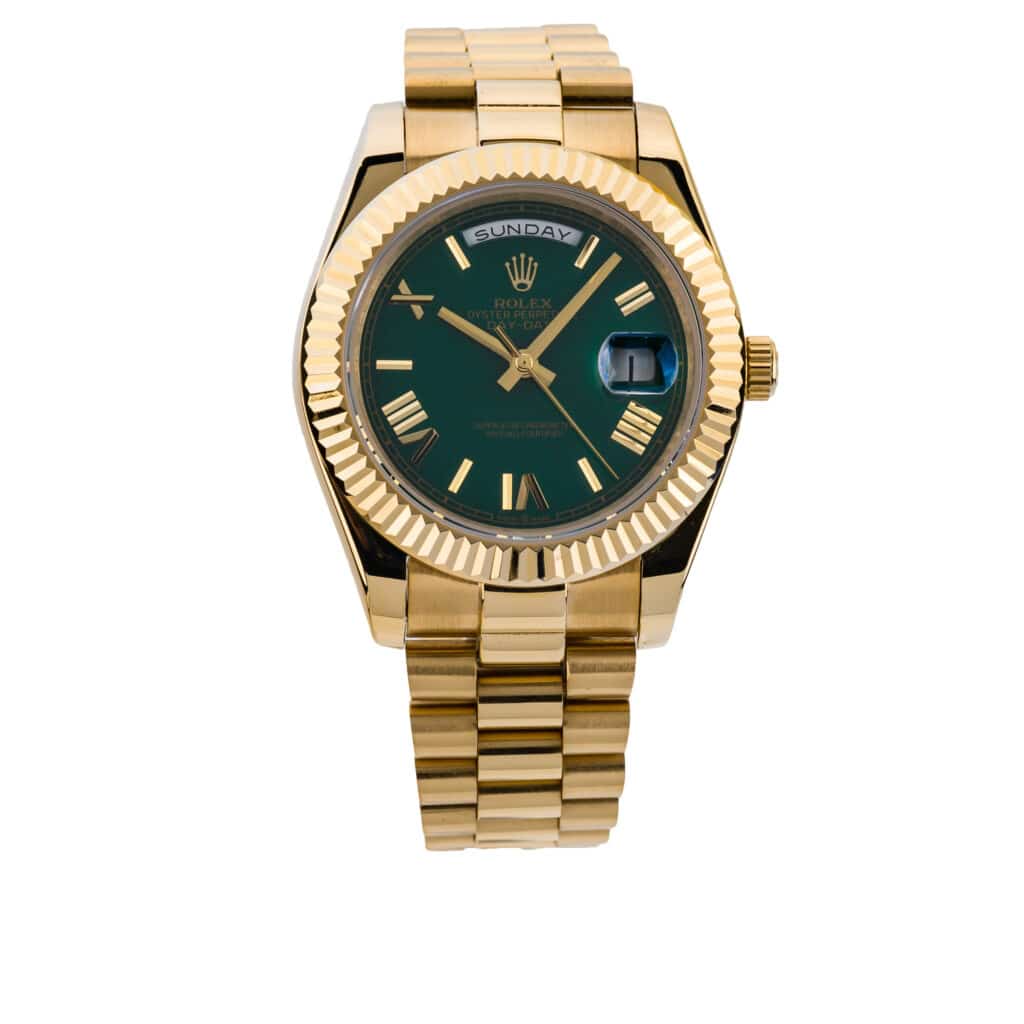 Rolex-Daydate-40mm-Everose-Green-Roman-228235-0025