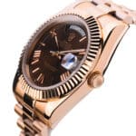 Rolex-Daydate-40-Everose-Brown-Roman-228235-0053 Replica